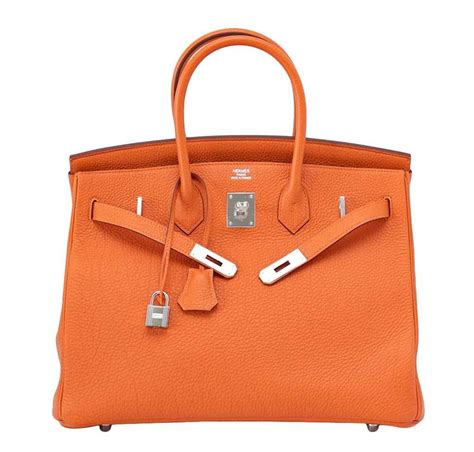 hermes birkin tasche orange|Hermes Birkin 35 togo leather.